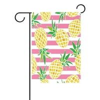 Popcreation Crtani film Ananas modni vrt zastava na otvorenom zastavom Naslovna strana zabava