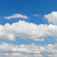 Kumulusni oblaci i plavo nebo, Baden-Wurttemberg, Njemačka Poster Print