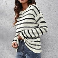 Buigttklop Ne Granični džemperi za žene Clearence Plus Veličina Ženska okrugla-izrez Smjestova za rekreaciju