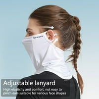 Izrez Gaiter maska ​​za lice s podesivom petljom za uši za ženske djevojke UV zaštita hlađenja balaclava