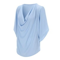 Ženska bluza Šifonska majica Modna proljetna opruga i zima V izrez Loose Leisure Midly rukavi Bluze