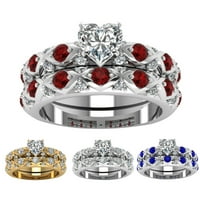 BIPLUT luksuzne žene kubični cirkonijski srpski ring prsten za vjenčanje za angažman nakit poklon