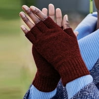 Zimske rukavice Ženske tople casual vintage izjave Obične rukavice bez prstiju