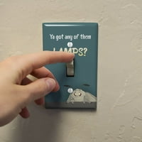 Moth Lamp Meme plastični zidni dekor preklopni poklopac ploče za svjetlo
