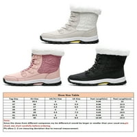 Harsuny Women Zimske čizme Fau Fur Snow Boot vodootporne vanjske tople cipele ružičaste 8