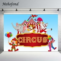 Cirkus Theme Rođendanska zabava Fotografija pozadina slephant lava djeca portretna babska tuš pozadina