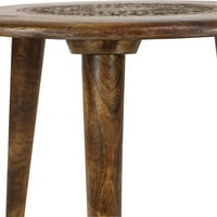 17 22 Wood Tripodro okrugli sto, smeđa, izrađen u tradicionalnom stilu koji se odlično uklapa u većinu