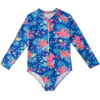 Djevojčice za djecu s dugim rukavima cvjetno ispis plaža kupaći odijelo Djevojke kupaći kostimi kupaći