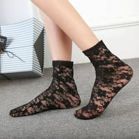 Yinguo proljeće i ljeto Jednostavne čarape za odrasle prozračne modne trend slomljene cvijeće čarape