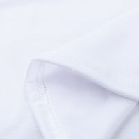 Majice od bijelih haljina za muškarce, Ležerne prilike Ležerne prilike, ljetna boja kratki rukav Tortleneck