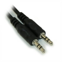 12ft Mini-stereo TRS muški do muškog zvučnika Audio kabel, crni