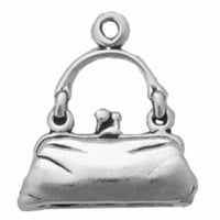 Sterling srebrna 7 šarm narukvica sa priloženom 3D ženskom torbicom sa šarmom kaiševa