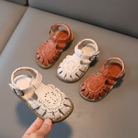 Dječje sandale meke ravne cipele modne udobne luk meko dno lagane bebine sandale djevojke sandale veličine