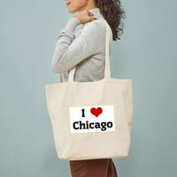 Cafepress - Volim Chicago Tote torba - prirodna platna torba, Torba od platna