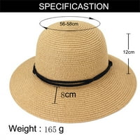 Ženske šešire za ljeto Široko oboljenje sunčevih šešira muškarci crni s ljetnim kape za vjetar za žene