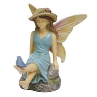 Minijaturna vijska djevojka statua vrtnog pribora za kuću za kuću ukras