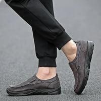 Trendne kožne cipele za muškarce tenisice mekani potplat klizanje na prozračivim mrežama hoda cipele