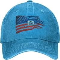 Haitijska američka zastava kombinacija retro sportske kape
