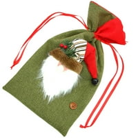 Božićne torbe za poklon bombone kesice za slatko liječenje Torbica za crtanje za ukrašavanje božićnog