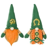 Poklon poklona Dekoracija Dan St Patricka Zelena slatka dekoracija lutka za lutke