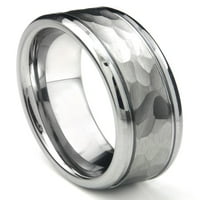Titanium Kay Tungsten Carbide čekić Završna finiš udobnost FIT MENS Vjenčani prsten sa žljebovima SZ