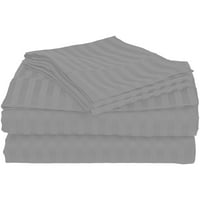 Ozie posteljina od mikrovlakana za posteljinu od mikrovlakana, prugaste listove i jastučnice, kralj