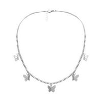 Rođendanski pokloni za žene temperament Leptir privjesak ogrlica Ženka INS Hladna vjetra Šumski nakit