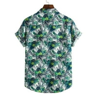 Rovga majice muške ležerne ljeto od tiskane kratke rukave spuštaju majicu sa džepnom ljetnom odjećom