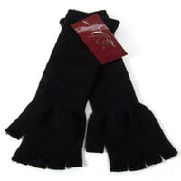 Duge 11 pletene tople rukavice bez prstiju, crne