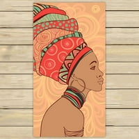 Afrička žena ručnik za ručnik za plažu za tuširanje za ručnik za tuširanje za kuću i upotrebu na putu