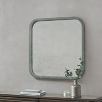Mordern Square Sivi ukrasni zid viseći ogledalo bijelo
