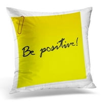 Pozitivan list sa optimističnom porukom Ostanite jastučni jastuk