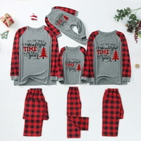 Pseurrlt Pajama Girginje Božićne pidžame kaidne dječje organske pamučne božićne pidžame Toddler