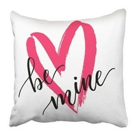 Pink ručna bana za minsko pismo za dan zaljubljenih sa crtanim dizajnom srca Bijeli crveni jastučnica