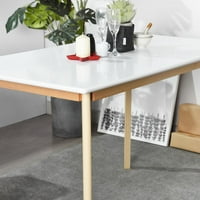 Trpezarijski stol kuhinjski stol za male prostore 4-6, moderna trpezarija stol pravokutnik Drveni stol