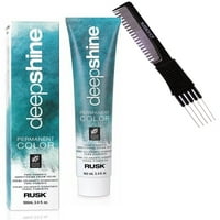 Rusk Deepshine 6.62RV trajna krema za kosu, čisti pigmenti Kondicionirani krem ​​Boja, krema boja kose duboko sjaj W SleekShop zadirkivač