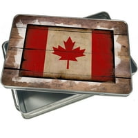 Božićna kolačica zastava Kanada zastava s vintage traženjem poklona prazan bombonski snack tijesto zamijeni