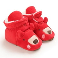 Dječji dječji dječaci Djevojke Božićne papuče Ugodne cipele od runa Soft dno tople crtane jelene čarape