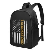 Lacrosse tata američki ruksak lagani laptop ruksak za laptop za putničke škole žene djevojke djevojke