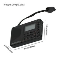 Digital am FM radio Bluetooth zvučnik Shortwave radio podrška TF karticom i AU snimanje TUNER radio prijenosni punjivi