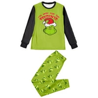 Grinch Božićne božićne pidžame za obitelj za obiteljski božićni PJS Podesiva setovi Classic Xmas Odeća