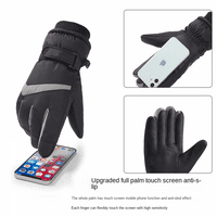 Gummirane pamučne skijaške rukavice Planinarenje Skijavice Dvostruke namjene Zimske snežne rukavice za muškarce, vodootporne i vjetroverne tople rukavice