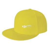 Cepten muški i žene hip hop cool sa DJI-om Mavic logo Podesivi bejzbol ravni račun s žutim