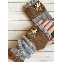 Yuehao dodaci Ženske rukavice Ženske zimske pletene rukavice Topla plus baršunaste rukavice rukavice rukavice rukavice