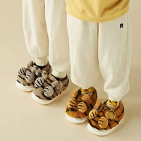Cocopeants crtani tigrasti papuče zimske toddler papuče djevojke kućne papuče sa gumenim potplatima