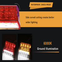 Napon Automobilski dvostruki funkciju osvjetljavajući LED bočni marker 3,4 12V crvena amber