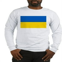 Cafepress - Zastava Ukrajine Majica s dugim rukavima - Unise pamučna majica s dugim rukavima