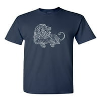 Majestic Lion King Animal Tanya Ramsey Artworks Art DT Odrasli Majica Tee
