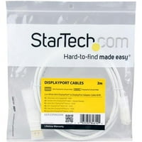 Startech.com Bijeli mini DisplayPort do DisplayPort 1. Adapter kabel M - DisplayPort 4K