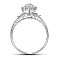 1 4CTW-dijamantni prsten klastera